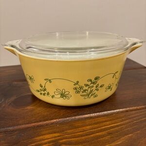 Vintage Pyrex Shenandoah Covered Casserole Bowl With Lid 475 B